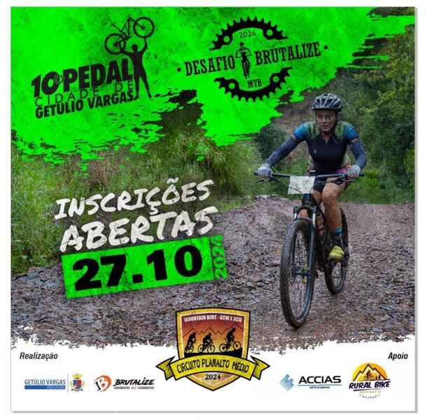 Getúlio Vargas recebe o 10º Pedal Cidade – Desafio Brutalize 2024