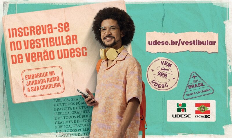 Inscrições para o Vestibular de Verão 2025 da Udesc vão até 4 de novembro