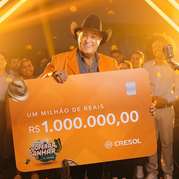 Na próxima segunda-feira, Cresol premiará cooperado com R$ 1 milhão na campanha “Cooperar é Ganhar”