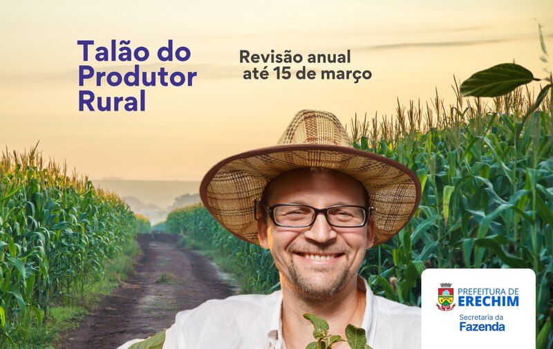 Revisão anual de talões de produtor rural será realizado até 15 de março