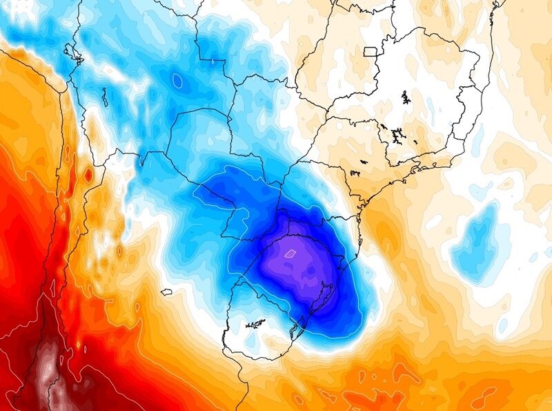 Frio volta em rápida passagem pelo Rio Grande do Sul