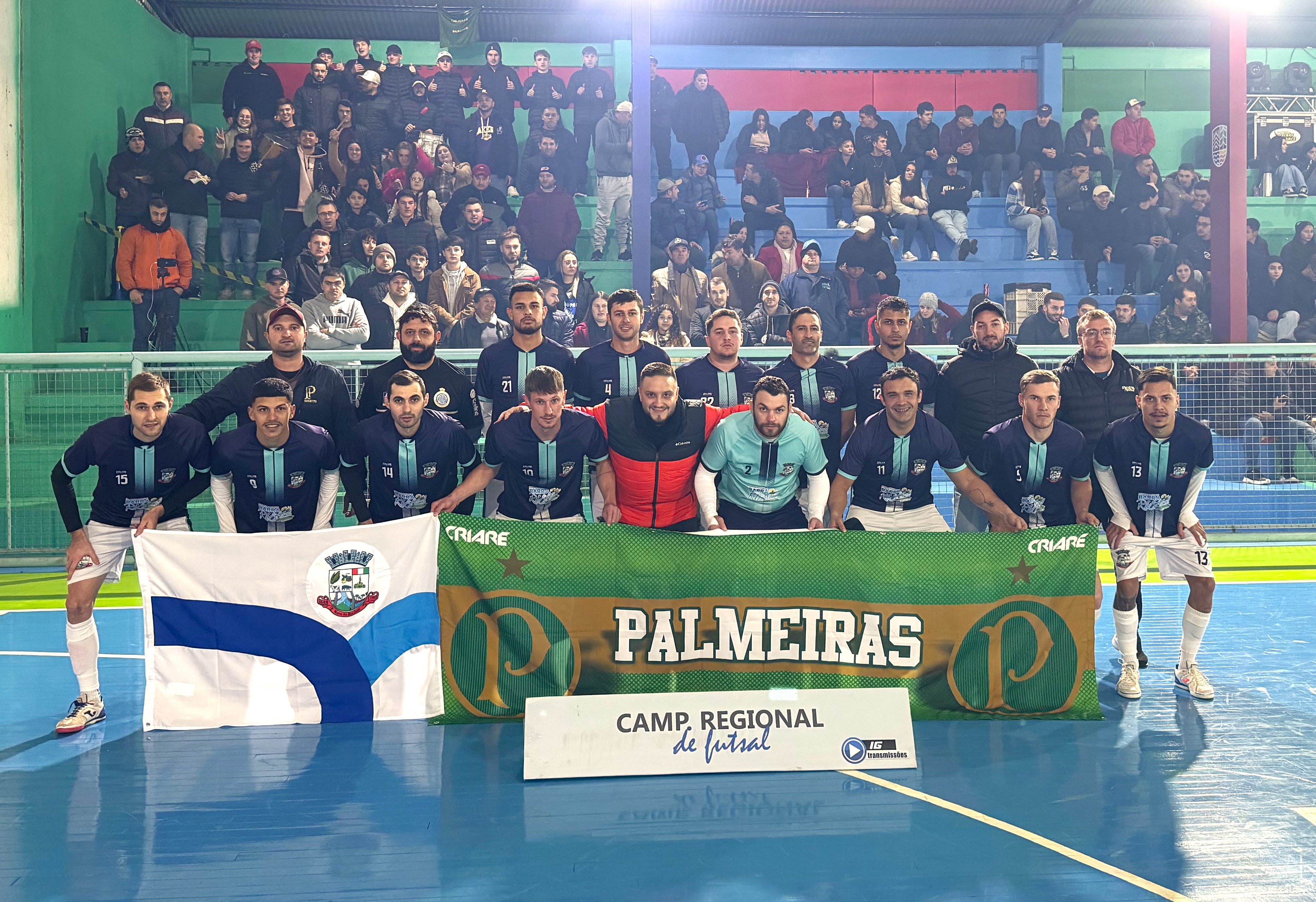 Pneumax/Palmeiras da Barra do Rio Azul conquista título inédito de futsal regional