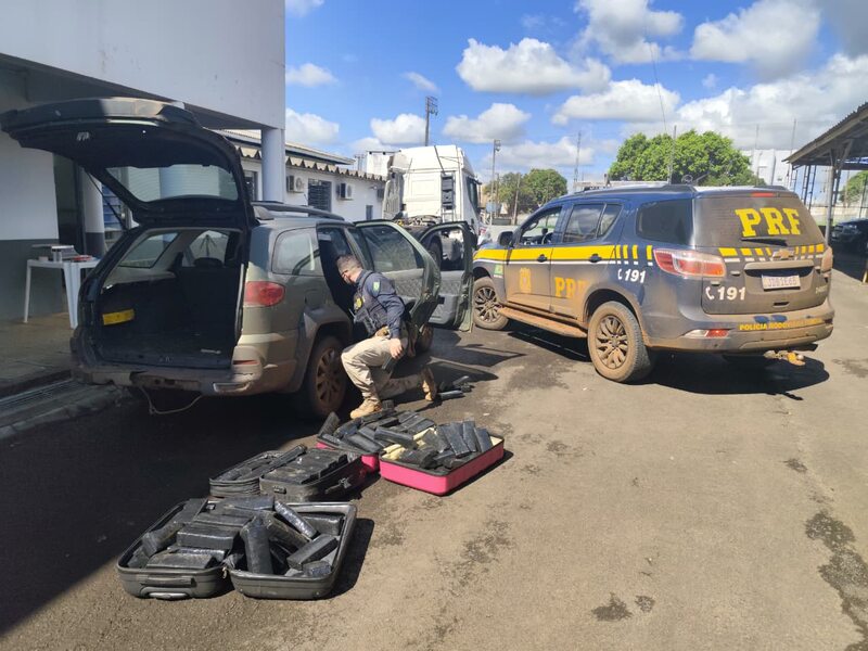 Perseguição termina com apreensão de mais de 100 kg de maconha no RS